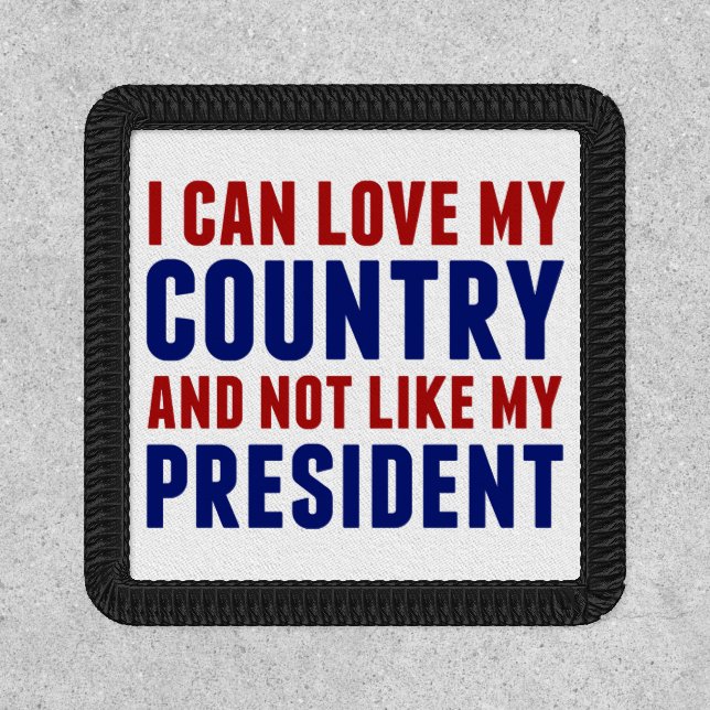 Anti Trump Patriotic Not My President Patch (Front)