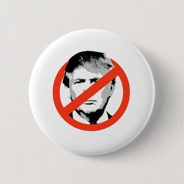 Anti-Trump Pinback Button (Front)