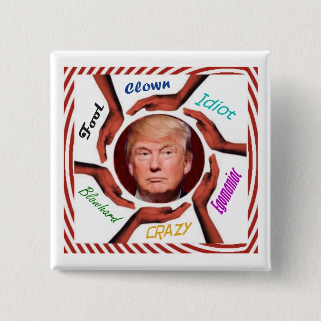 Anti-Trump Pinback Button (Front)