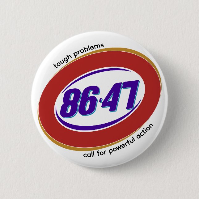 Anti-Trump Political Opinion Button (Front)