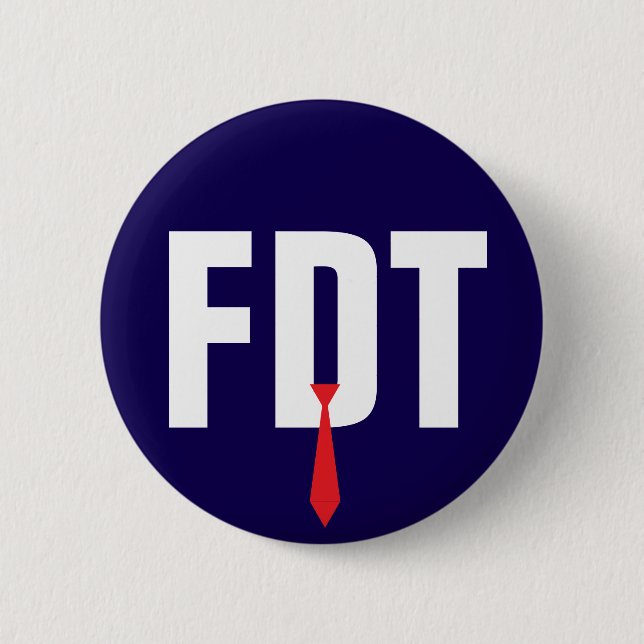 Anti-Trump Political Opinion Button (Front)