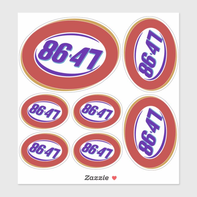 Anti-Trump Political Opinion Sticker (Sheet)