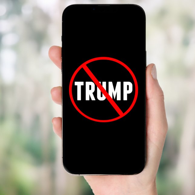 Anti Trump Political Red Black Democrat Poster (Front Digital)