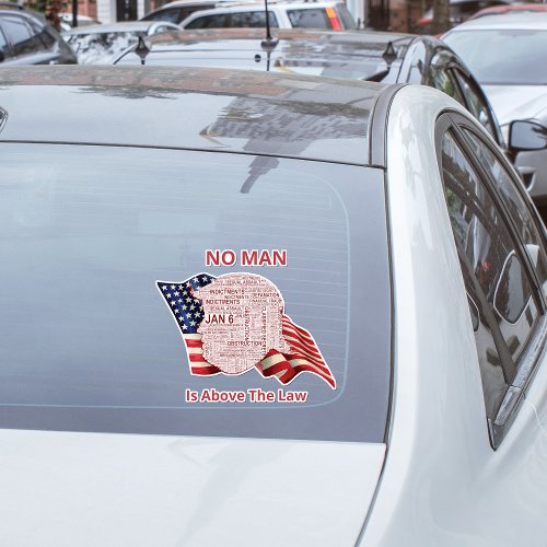 Anti_Trump Political Word Cloud Car Sticker