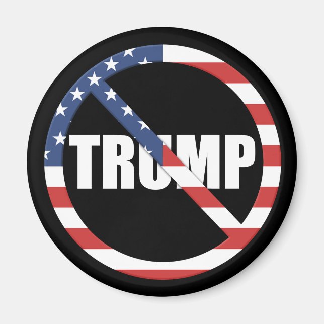 Anti-Trump Pro-Democracy Magnet (Front)