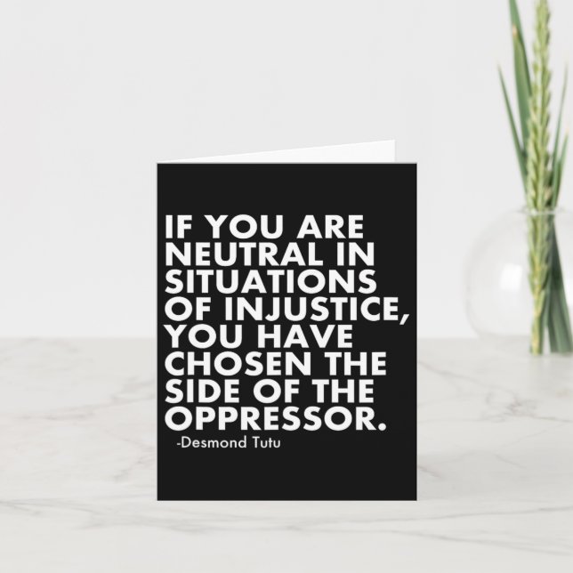 Anti Trump Protest  Card (Front)