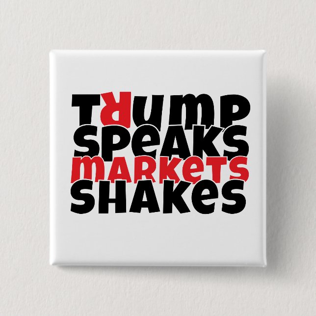 Anti trump protest slogan button (Front)