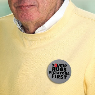 Anti trump protest slogan button