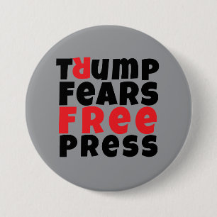 Anti trump protest slogan button