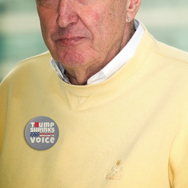 Anti trump protest slogan red gray button (Creator Uploaded)