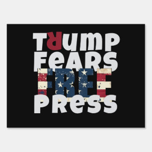 Anti trump protest slogan sign