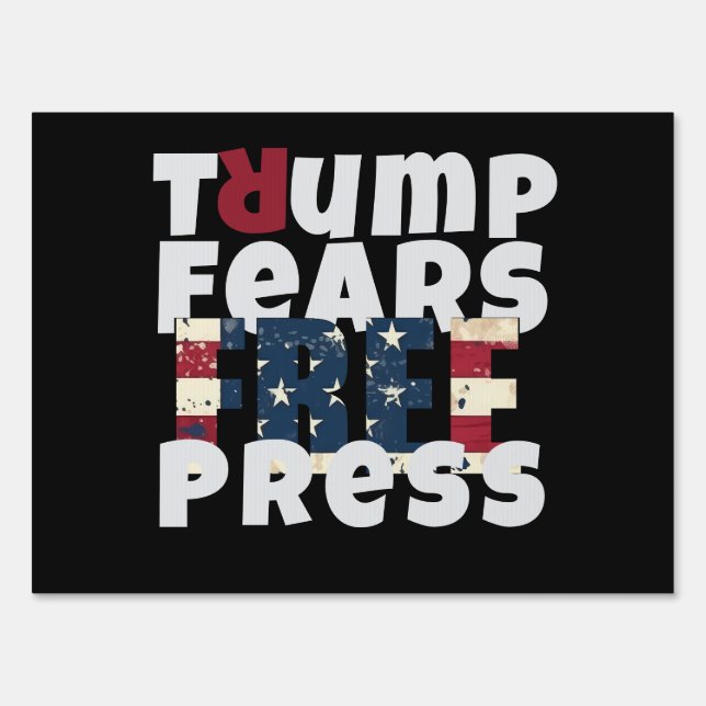 Anti trump protest slogan sign (Front)