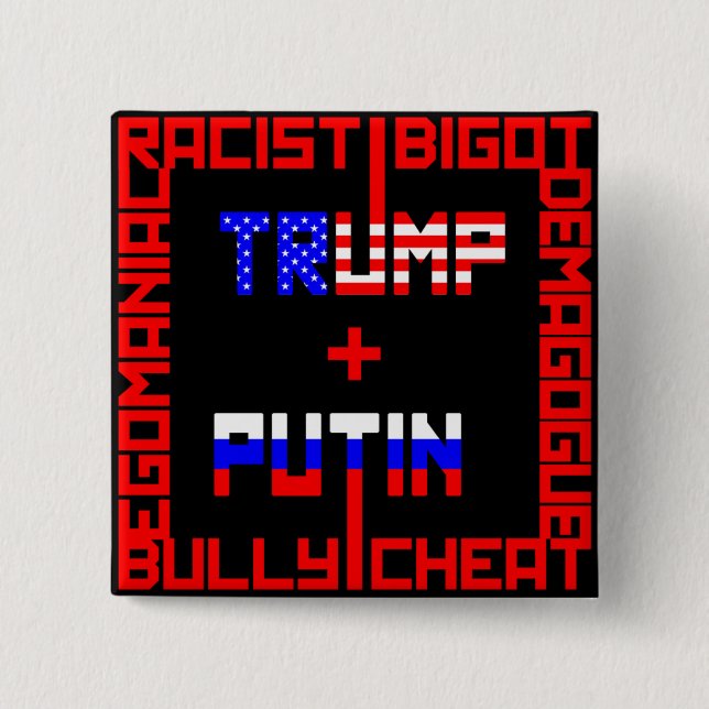 Anti Trump+Putin Button (Front)