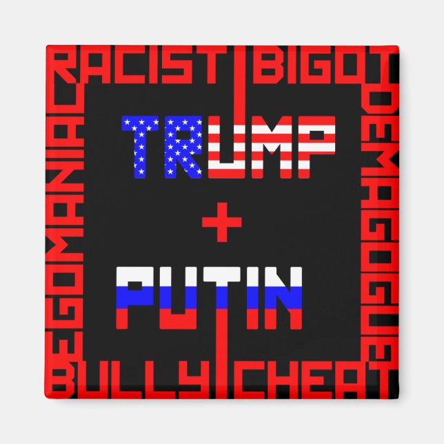 Anti Trump+Putin Magnet (Front)