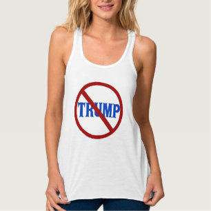 Anti Trump Red Circle Tank Top