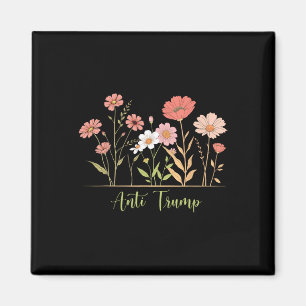 Anti-trump Resist Floral Botanical Liberal Activis Magnet