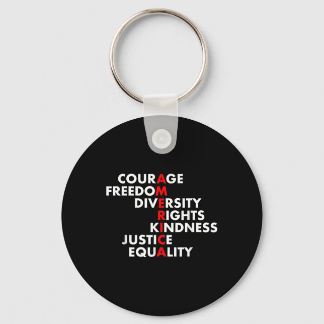 Anti Trump Resist Political  Keychain (Front)