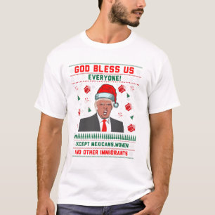Anti-Trump Santa Hat Xmas Gift Shirt