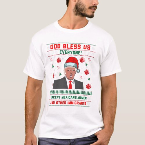 Anti_Trump Santa Hat Xmas Gift Shirt