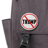 Anti Trump Simple Red Circle X Political