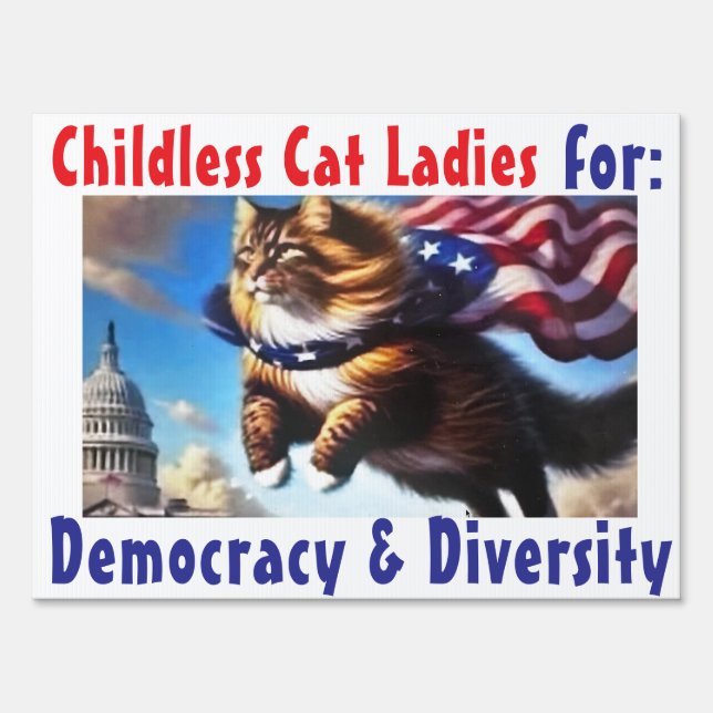 Anti-Trump: stand-out (2-sided)t sign (Back)