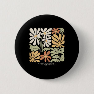 Anti Trump Subtle Not My President Flowers Womens Button