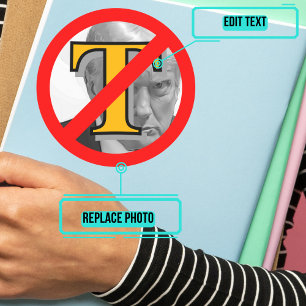 Anti-Trump Symbol Classic Round Sticker