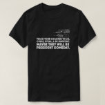 Anti Trump T-shirt at Zazzle
