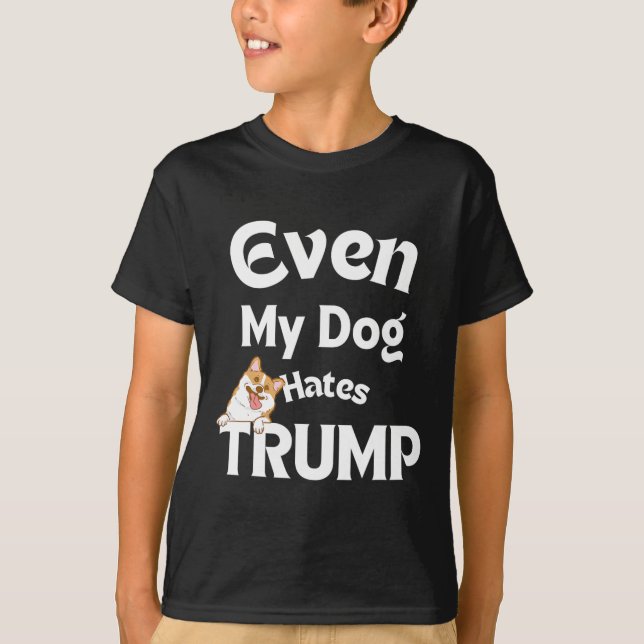 Anti Trump Tees Dog Hates Donald 2  (Front)