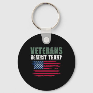 Anti Trump Tees - Veterans Against Donald Trump Keychain