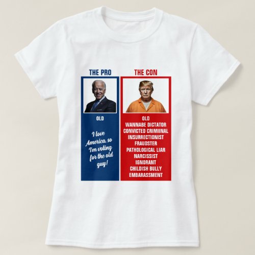 Anti_Trump The Pro  The Con Custom List T_Shirt