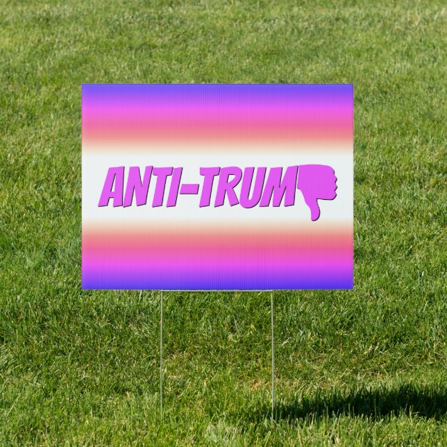 Anti-Trump / Thumbs down, Sign (Insitu)