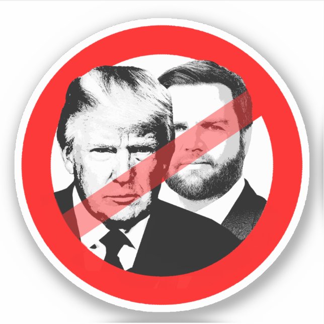 Anti Trump Vance Sticker (Front)