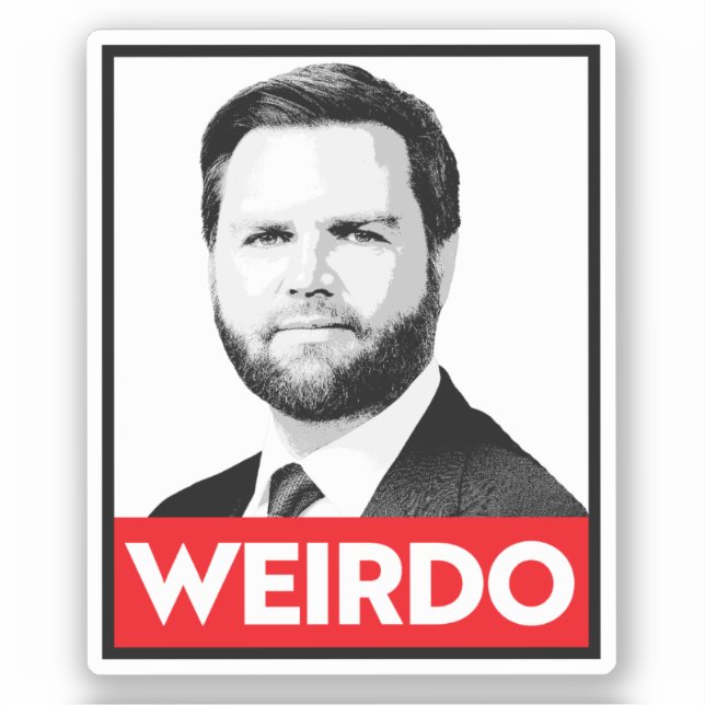 Anti Trump Vance - Weirdo Sticker (Front)