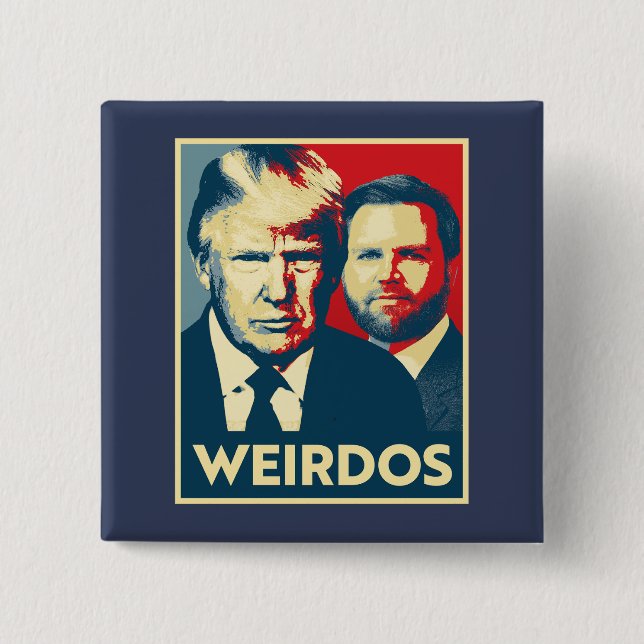 Anti Trump Vance - Weirdos Button (Front)