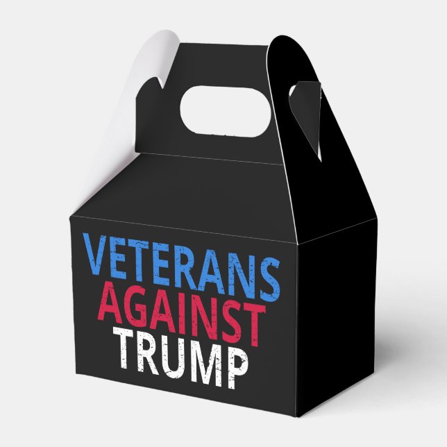 Anti-Trump - Veterans Against Trump Favor Boxes (Front Side)