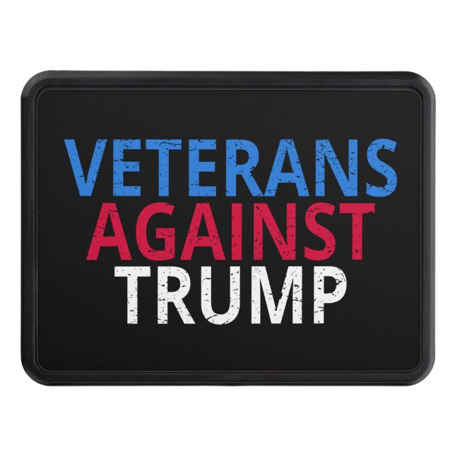 Anti-Trump - Veterans Against Trump Hitch Cover (Front)