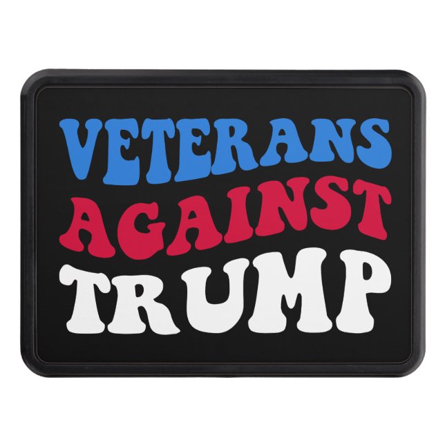 Anti-Trump - Veterans Against Trump II Hitch Cover (Front)