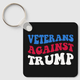 Anti-Trump - Veterans Against Trump II Keychain