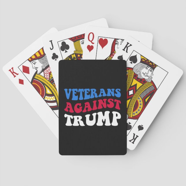Anti-Trump - Veterans Against Trump II Poker Cards (Back)