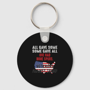 Anti Trump Veterans Against Trump Keychain