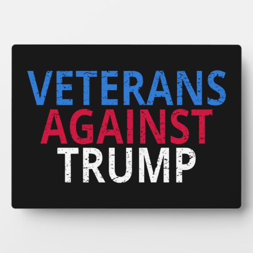 Anti_Trump _ Veterans Against Trump Plaque