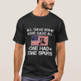 Anti-Trump Tshirt For Veterans Cadet Bone Spurs Draft Dodger