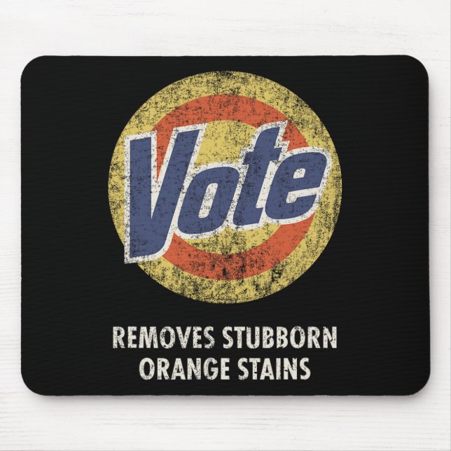 Anti-Trump Vote Detergent Fun Vintage  Mouse Pad (Front)