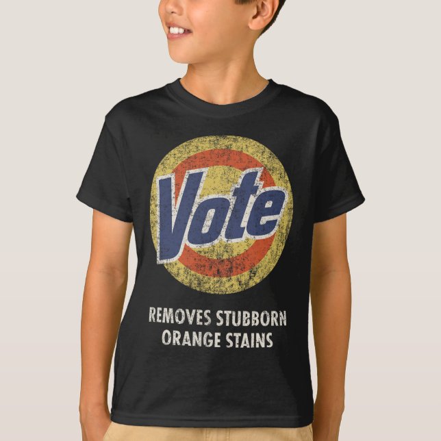 Anti-Trump Vote Detergent Fun Vintage  T-Shirt (Front)
