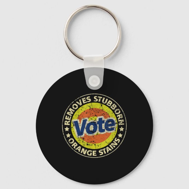 Anti-trump Vote Detergent Funny Gifts  Keychain (Front)