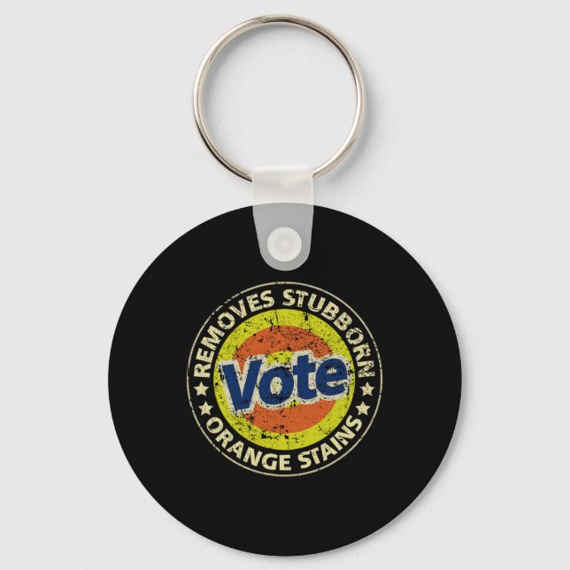 Anti-trump Vote Detergent Funny Gifts  Keychain (Front)