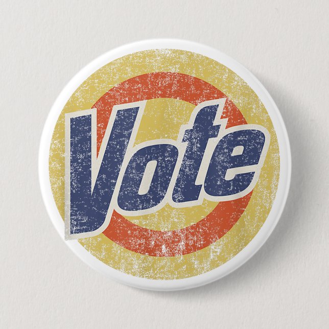 Anti-Trump Vote Detergent Funny Vintage Button (Front)