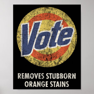 Anti-trump Vote Laundry Detergent Funny Vintage  Poster