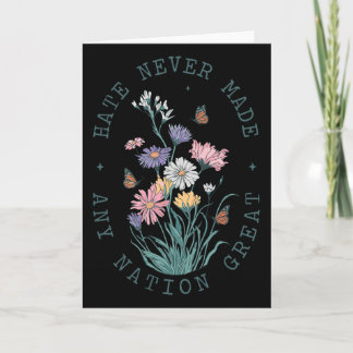 Anti Trump Wildflower  Card